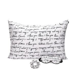 NWT Victoria’s Secret 3 Piece Satin Sleep Set Eye Mask Scrunchie Pillowcase